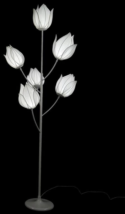 LED Metal Stand With Lotus Light x6 17x23x168